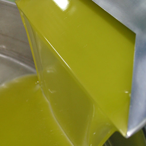 Juice van de olijven - foto uit het productieproces