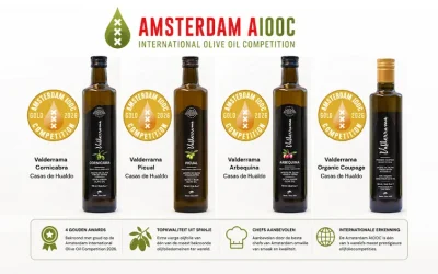 Vier gouden medailles voor Valderrama tijdens prestigieuze olijfoliewedstrijd